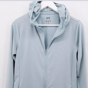 Uniqlo Performance Mesh Zip Up Hoodie UV Cut Quick